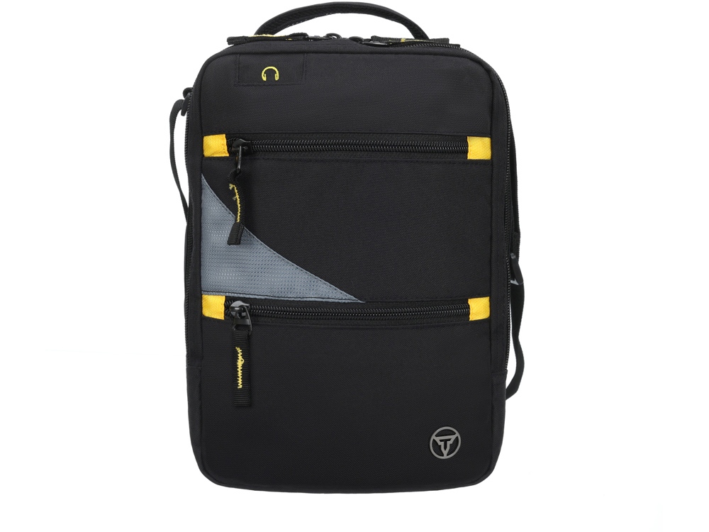 Сумка-планшет TORBER, черный/серый, полиэстер M2, 22 x 9 x 29 см-0