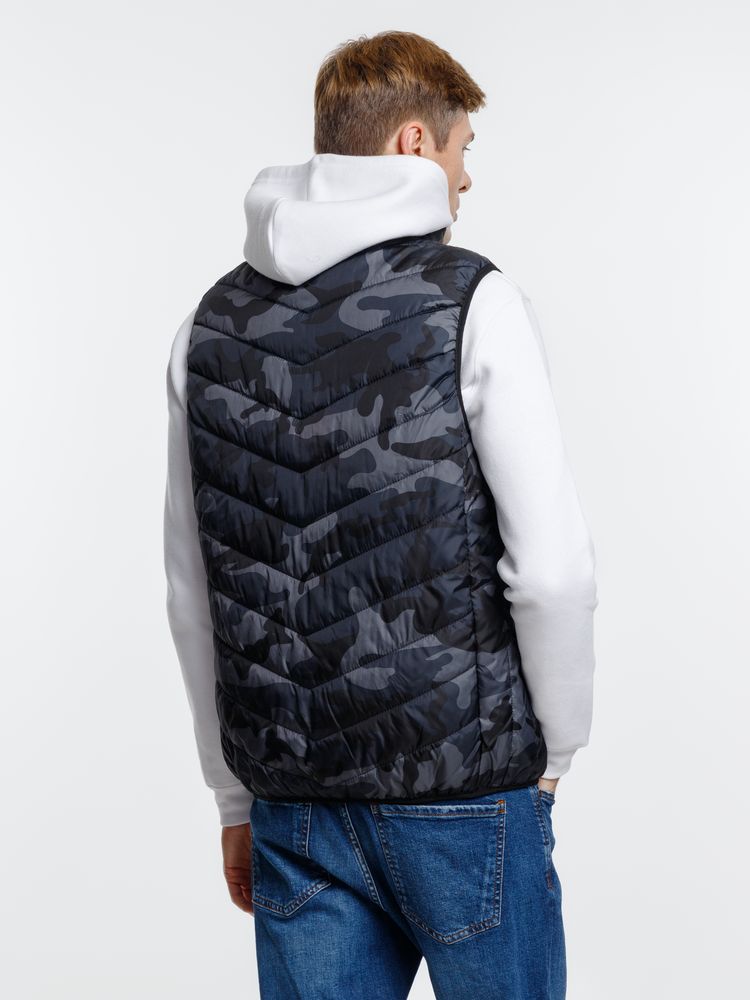 Жилет с подогревом Thermalli Valmorel, серый камуфляж-9