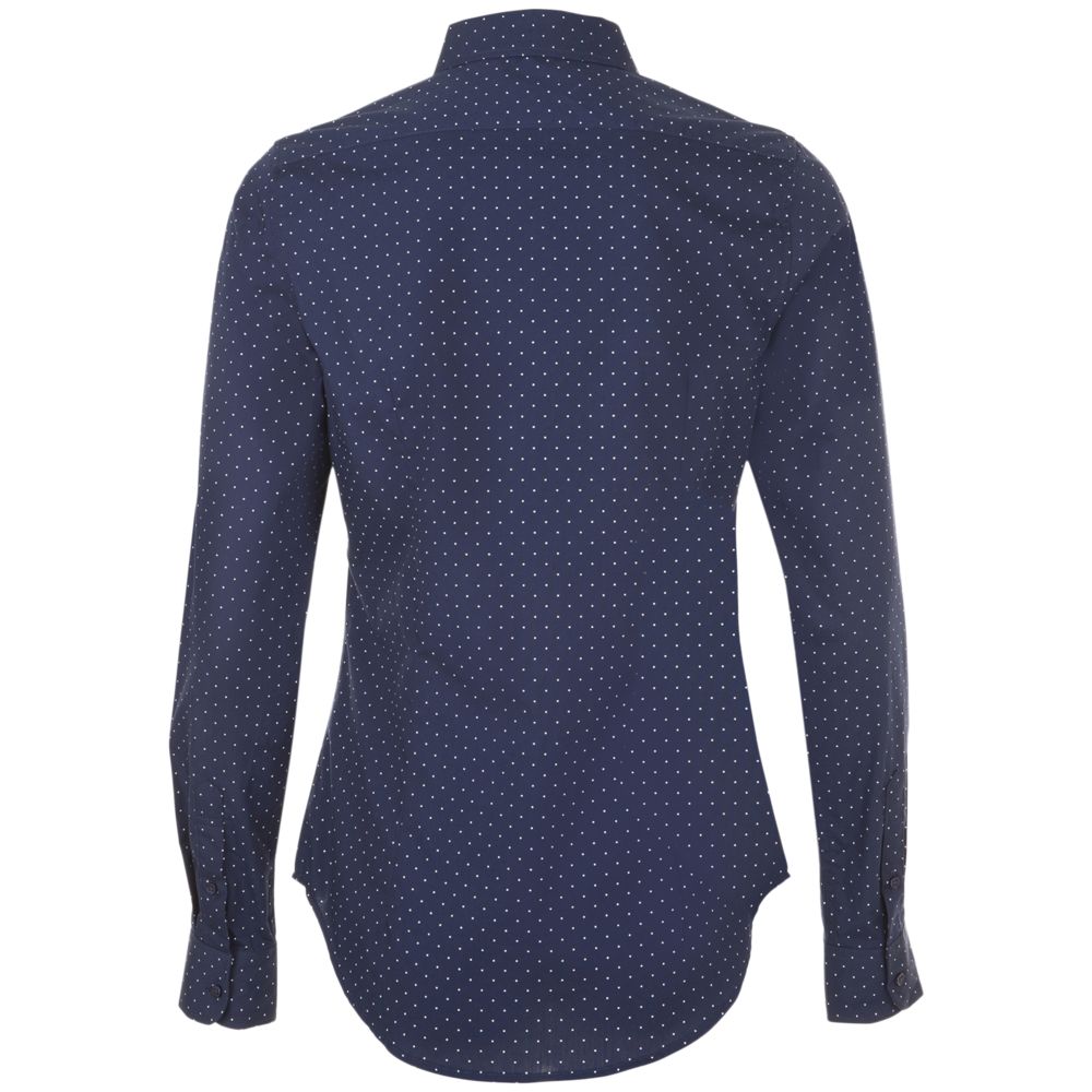 Рубашка женская Becker Women, темно-синяя с белым-1