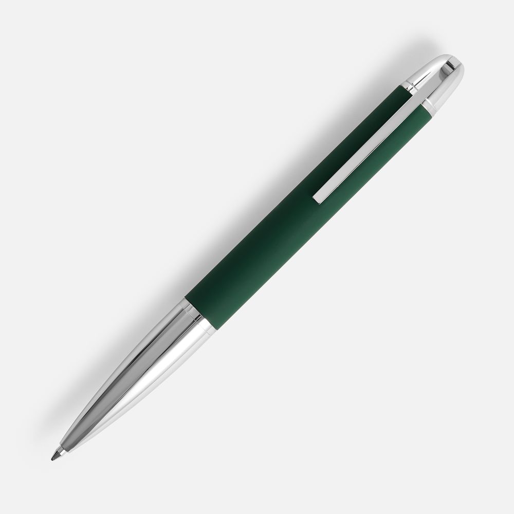 Ручка шариковая Arc Soft Touch, зеленая-1