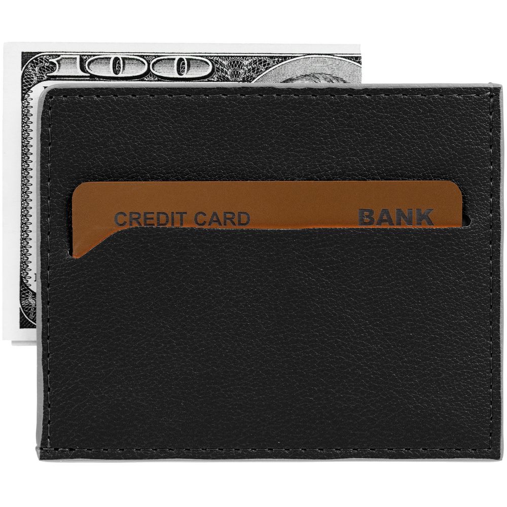 Чехол для карточек Petrus, черный-3