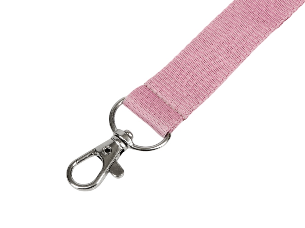 Ланьярд с карабином, пыльно-розовый-1