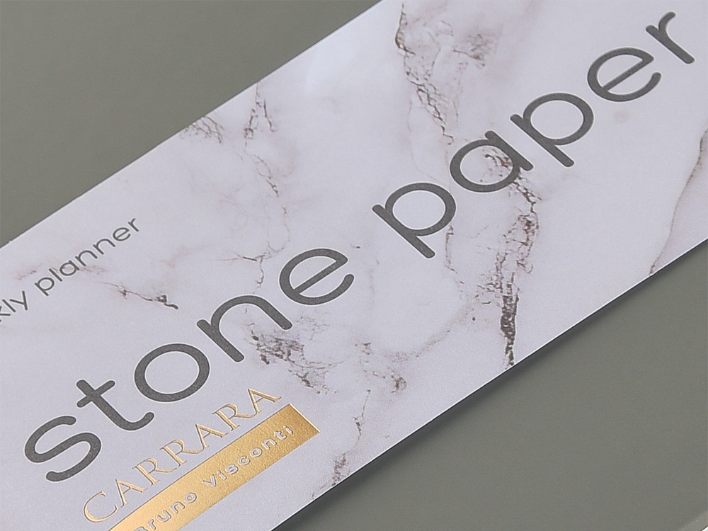 Еженедельник с каменной бумагой А5+ Carrara, серый-6