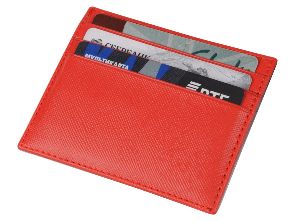 Чехол для карточек и купюр Weekend из ПВХ, красный-2