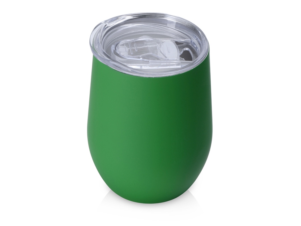 Термокружка Sense Gum, soft-touch, непротекаемая крышка, 370мл, крафтовая упаковка, зеленый-0