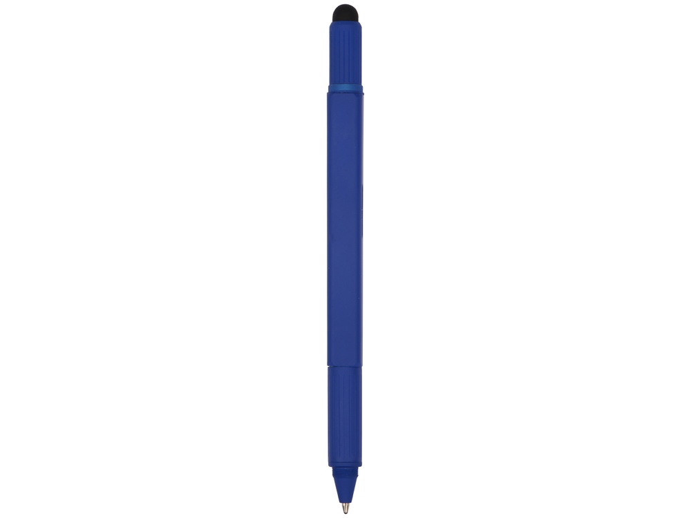 Ручка шариковая металлическая Tool, синий. Встроенный уровень, мини отвертка, стилус-7