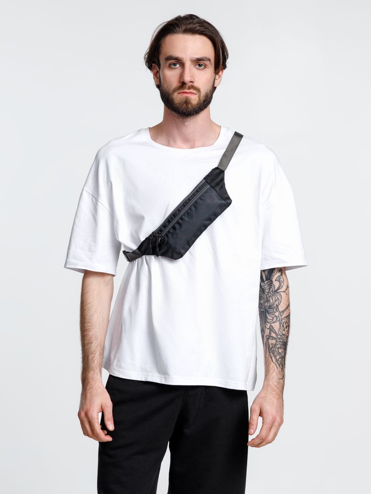 Спортивная поясная сумка Run for Fun, черная-3