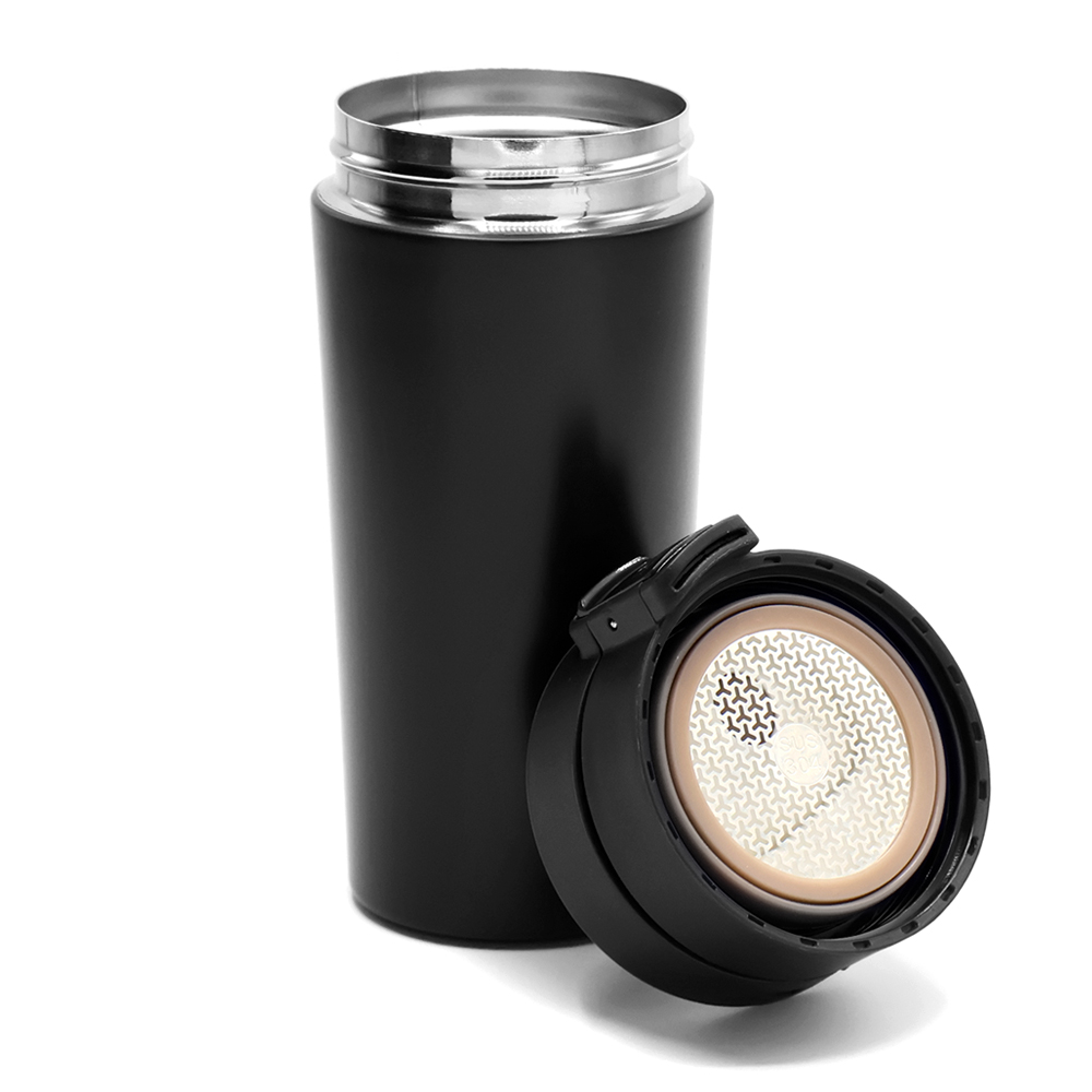 Термокружка Amatto, Черный полуматовый-1