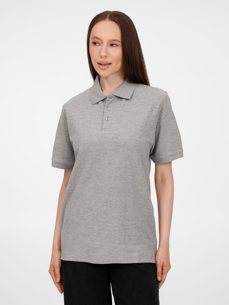 Рубашка поло унисекс Upswing, серый меланж-1