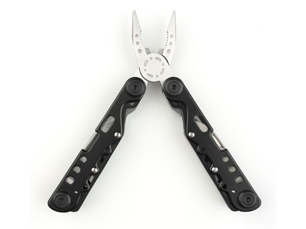 Мультитул Stinger, 105x40 мм, 13 функций, сталь, чёрно-серебристый, в комплекте нейлоновый чехол-1