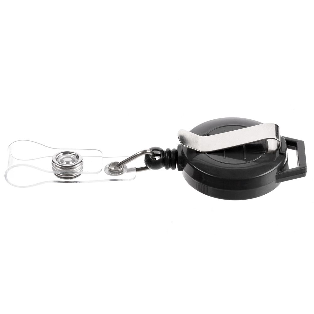 Ретрактор Attach New с ушком под ленту, черный-2