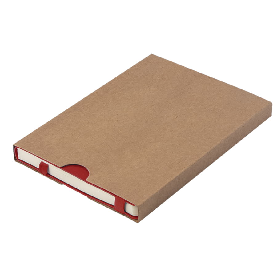 Ежедневник недатированный Boomer, А5,  красный, кремовый блок в линейку, без обреза, красный-7