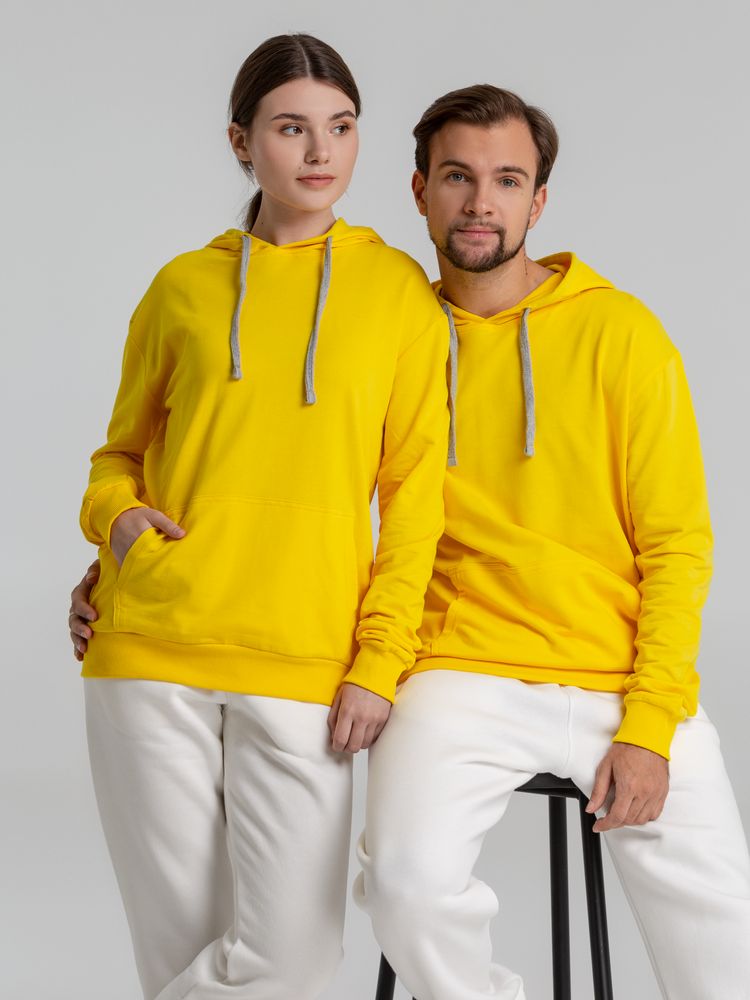 Толстовка с капюшоном Unit Kirenga, желтая-3