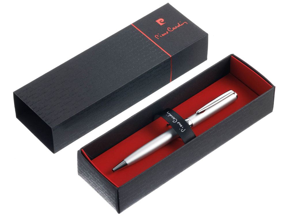 Ручка шариковая Pierre Cardin EASY. Цвет - серебристый. Упаковка Е-3