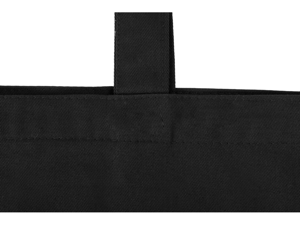 Сумка с широким дном и боками, черный-5