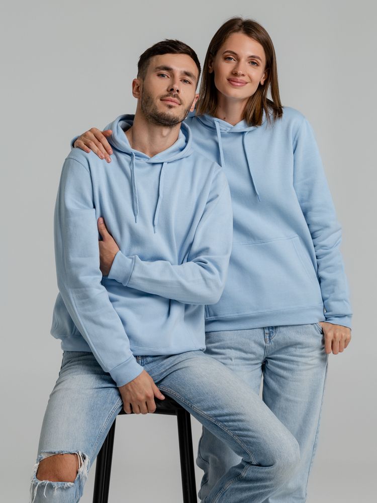 Толстовка с капюшоном Snake II голубая-4