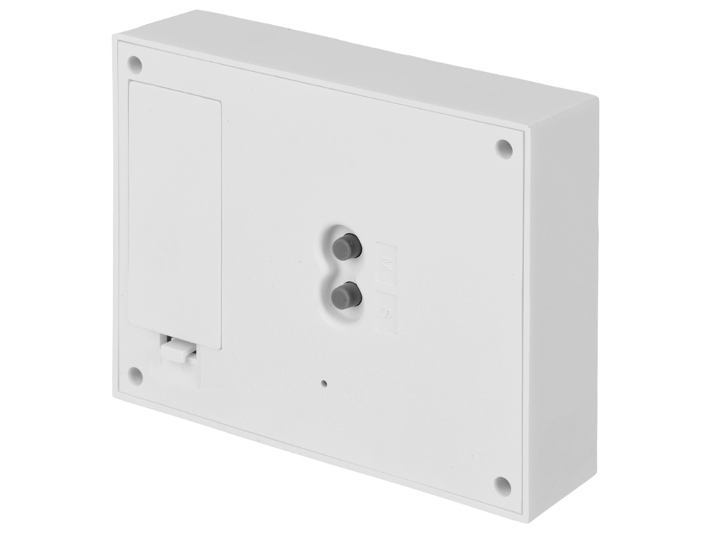 Настольные электронные мультифункциональные часы Rotatio с подсветкой, белый-6