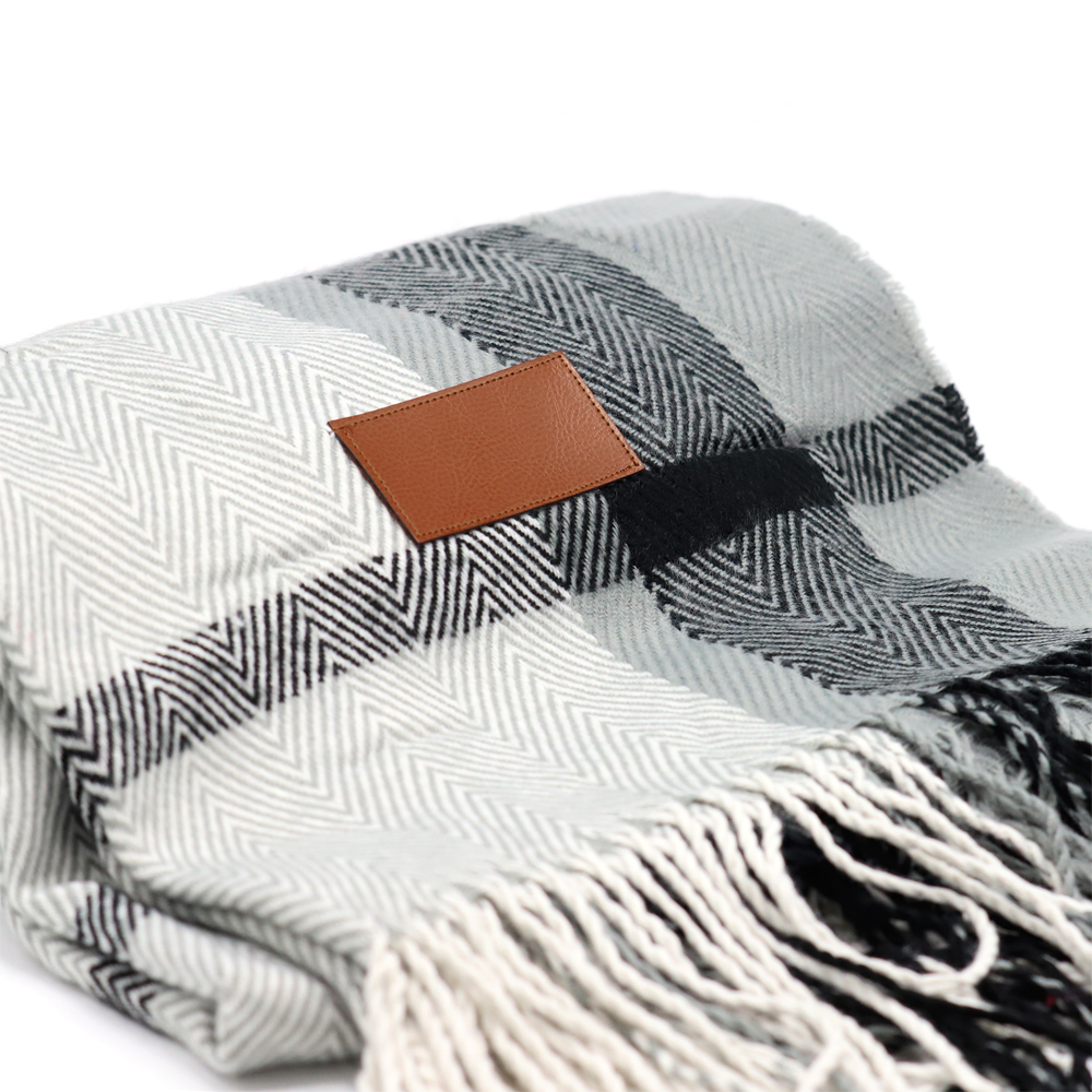 Плед акриловый Glama, Черный-2