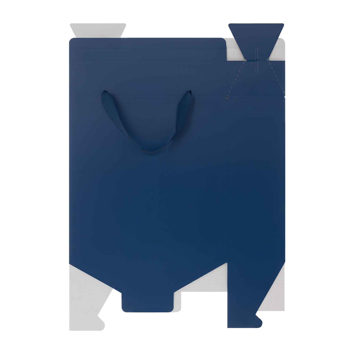 Подарочная коробка-пакет универсальная большая, синяя-2