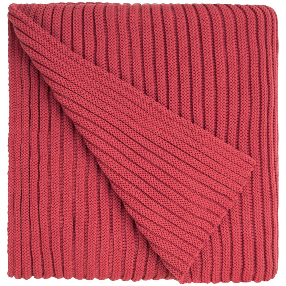 Плед Quill, красный (коралл)-1