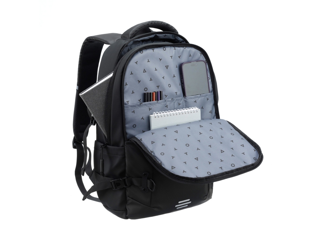 Рюкзак спортивный TORBER ЭКСТРИМ 18, чёрный, 31 х 12 х 46 см, 17л-4