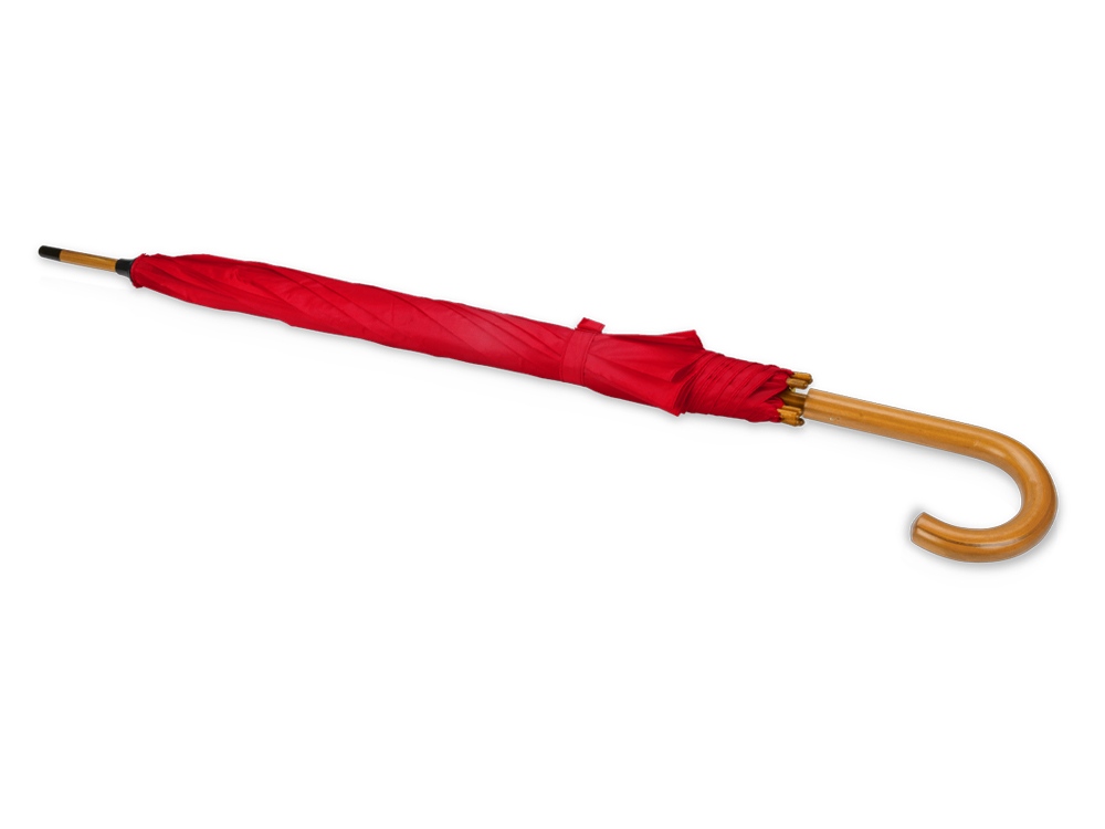 Зонт-трость полуавтоматический с деревянной ручкой-2