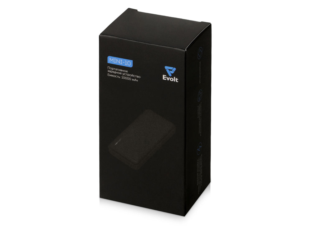Внешний аккумулятор Evolt Mini-10, 10000 mAh, белый-10