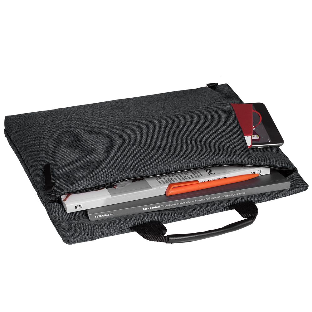 Сумка для документов HotDoc, темно-серая-3