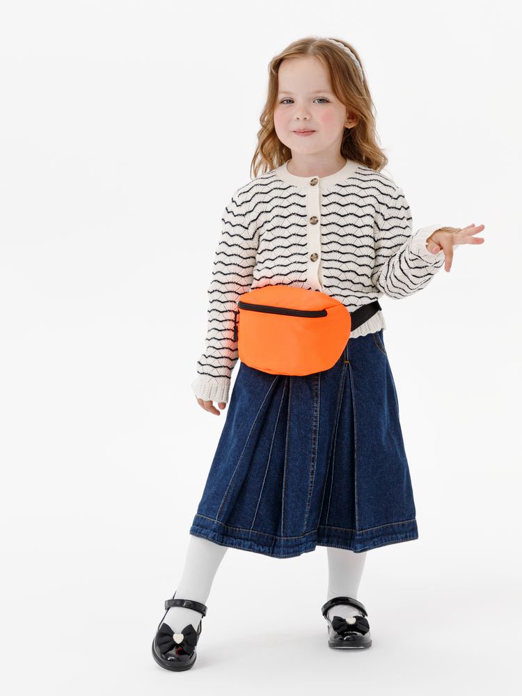 Детская поясная сумка Sonrisa, оранжевая-2