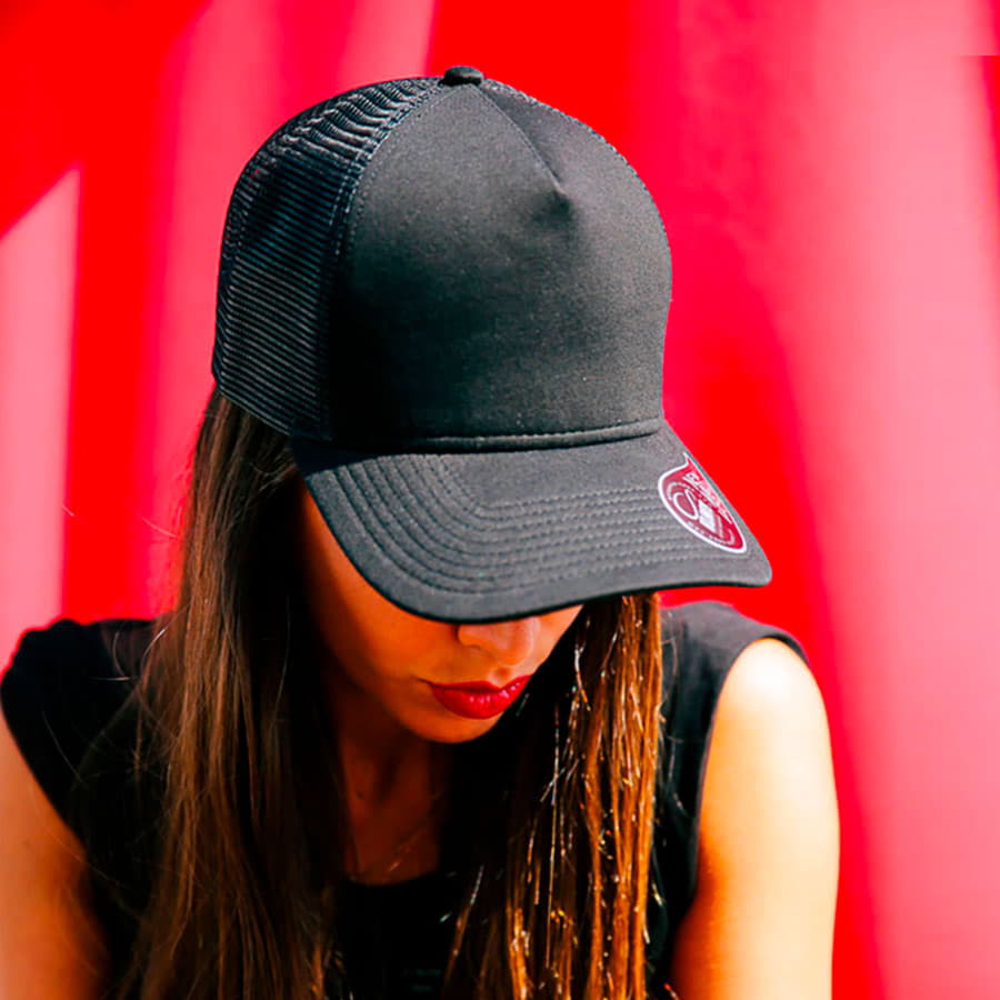 Бейсболка RAPPER JERSEY, 5 клиньев, пластиковая застежка, темно-синий-1