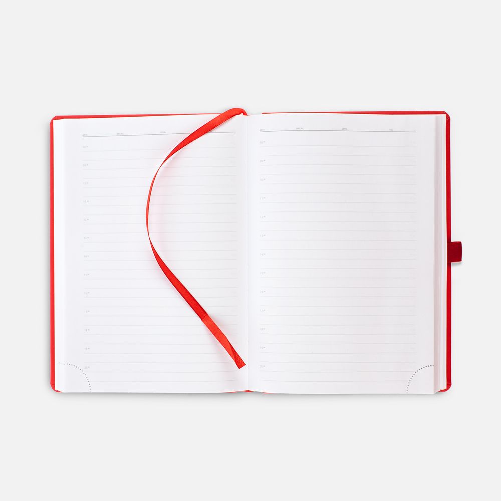 Ежедневник Favor Gold, недатированный, красный-2