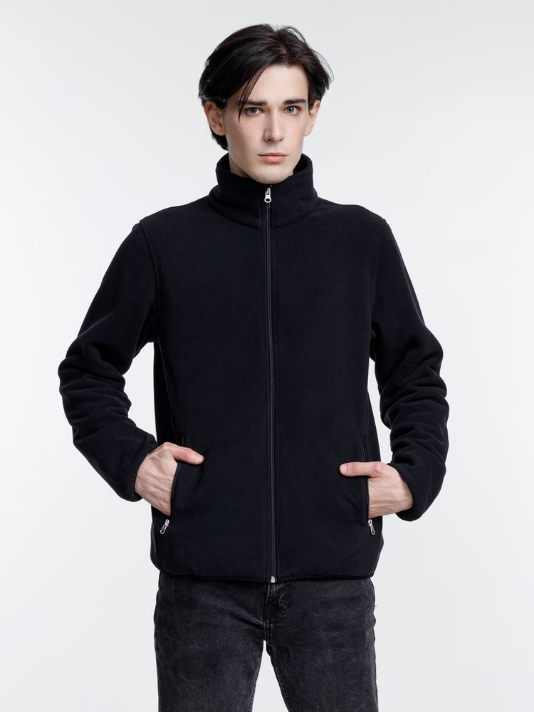 Куртка флисовая унисекс Nesse, черная-3