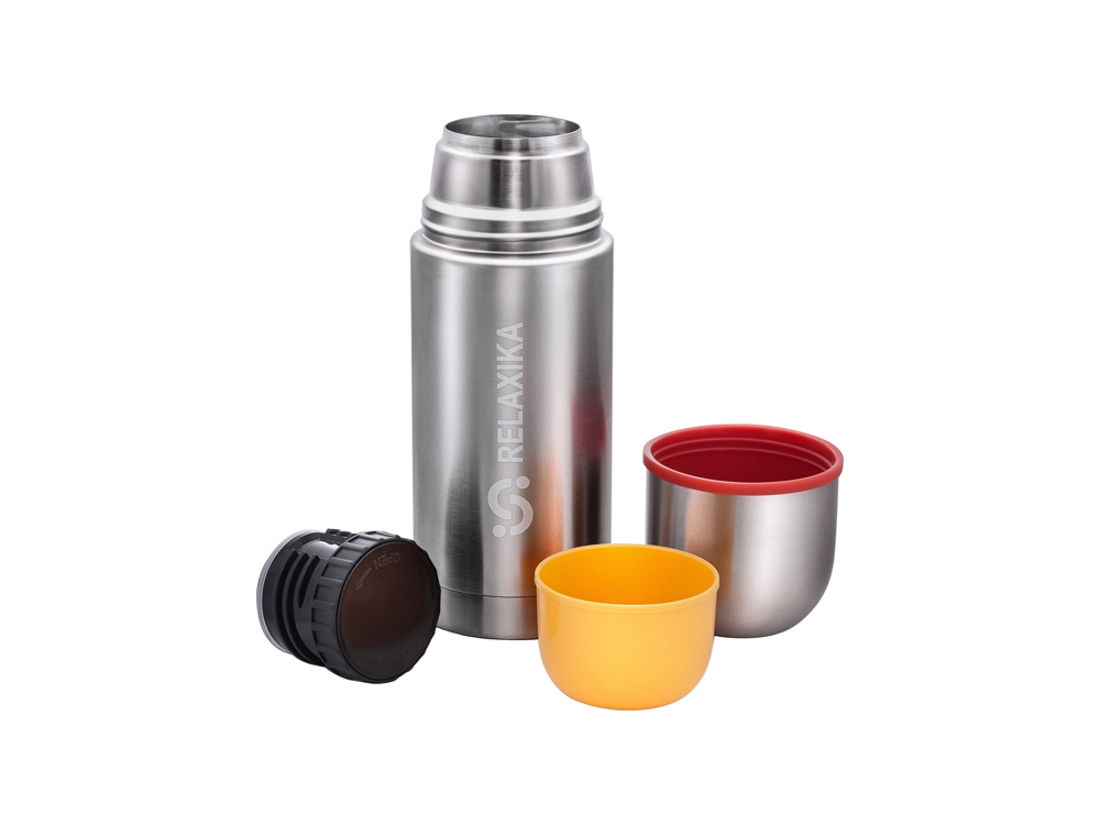 Термос Relaxika 102, 2 чашки, 500 мл, стальной-6