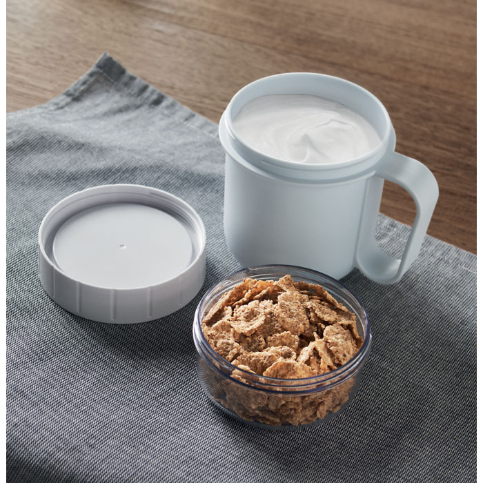 Кружка и контейнер, голубой-1