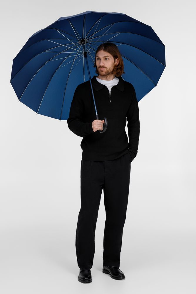 Зонт-трость Hit Golf, темно-синий-4