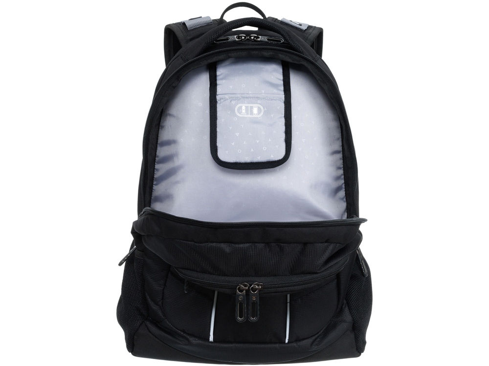 Рюкзак TORBER XPLOR с отделением для ноутбука 15, чёрный, полиэстер 600D, 35x20x47 см, 33л-6