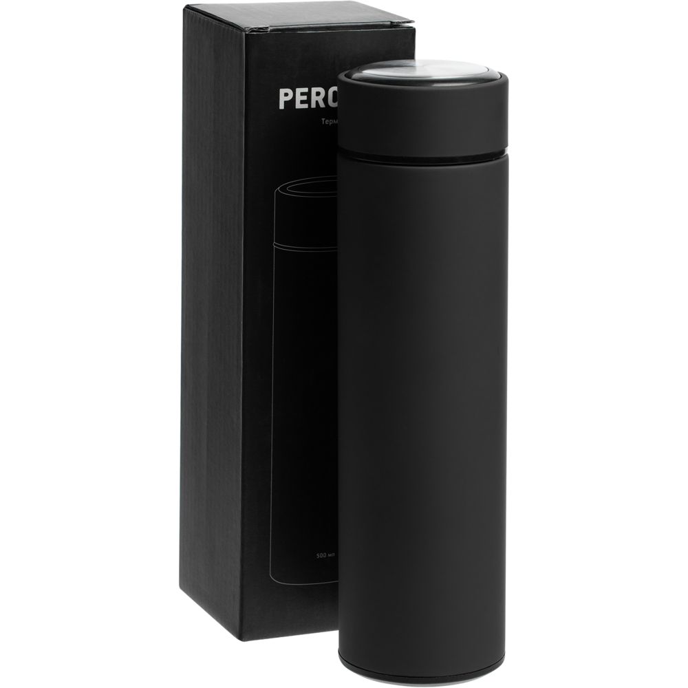 Термос с ситечком Percola, черный-3