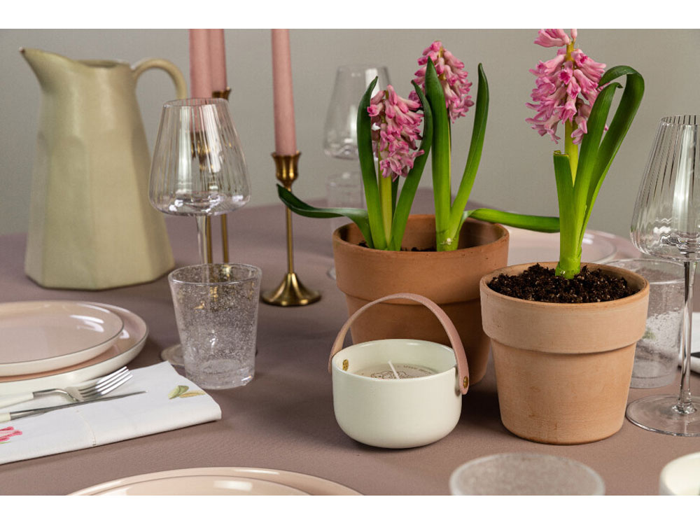 Свеча Valerie Concept с крышкой CNDL 5 PINK, белый/розовый-9