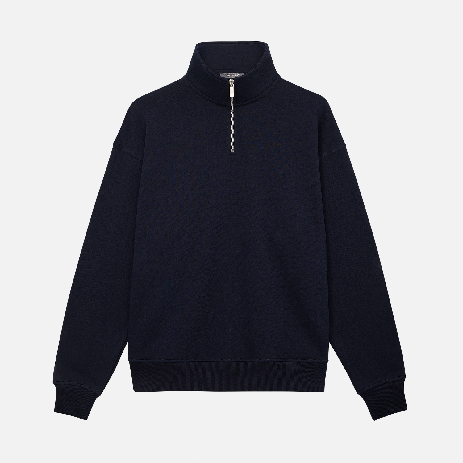 Толстовка на молнии унисекс FLOW, темно-синяя-6