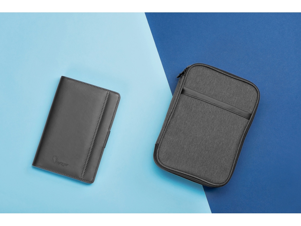 Органайзер для электроники District, темно-серый-11