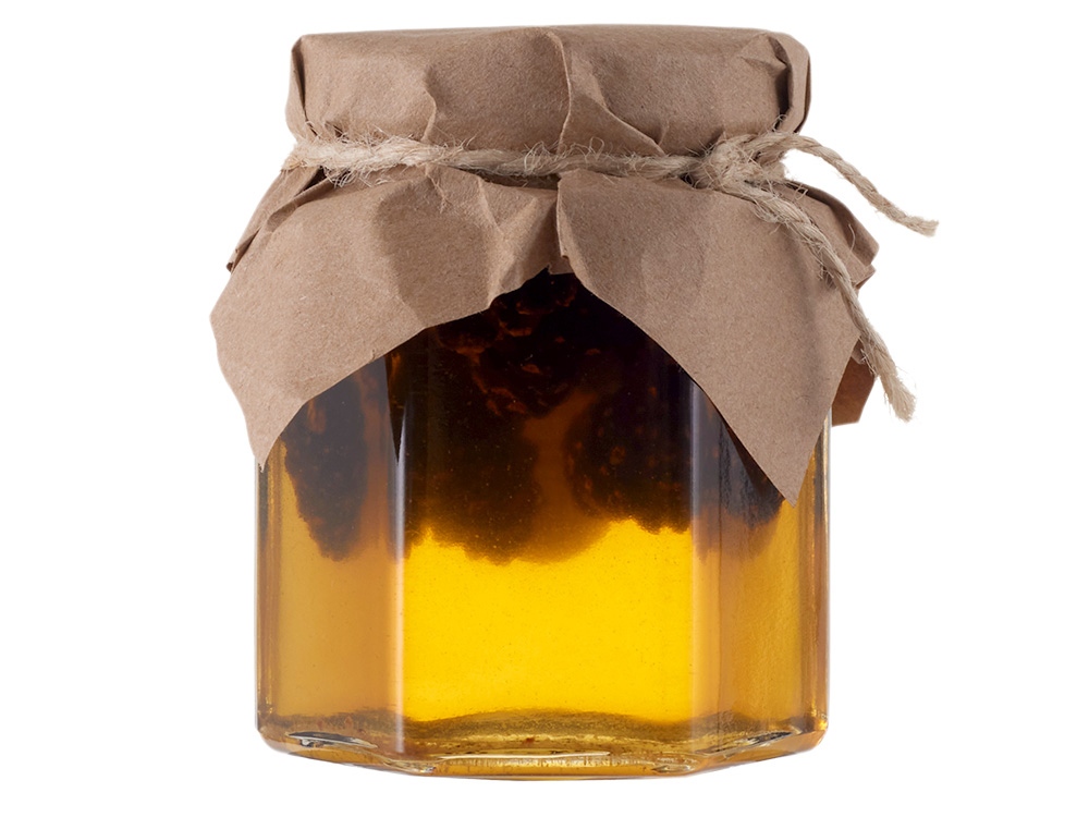 Мед с сосновой шишкой и кедровым орехом 250 гр.-2