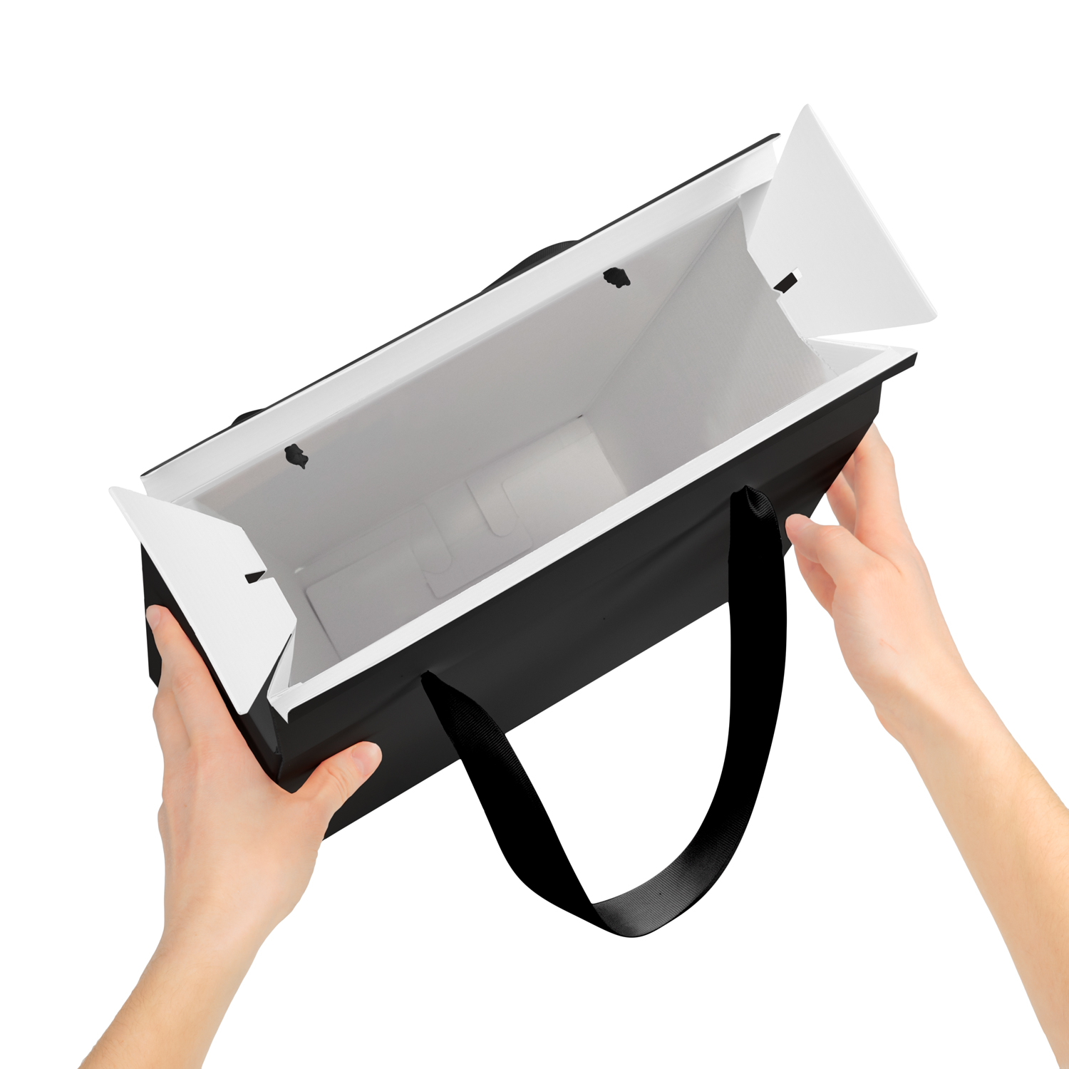 Подарочная коробка-пакет универсальная большая, черная-1