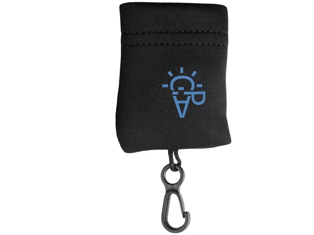 Очищающая салфетка Neat из микрофибры в чехле, черный-4