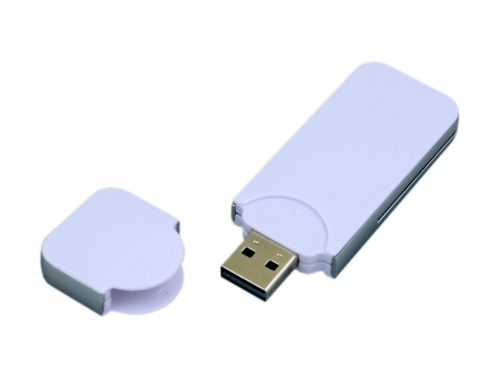 USB-флешка на 64 ГБ в стиле I-phone, прямоугольнй формы, белый-1
