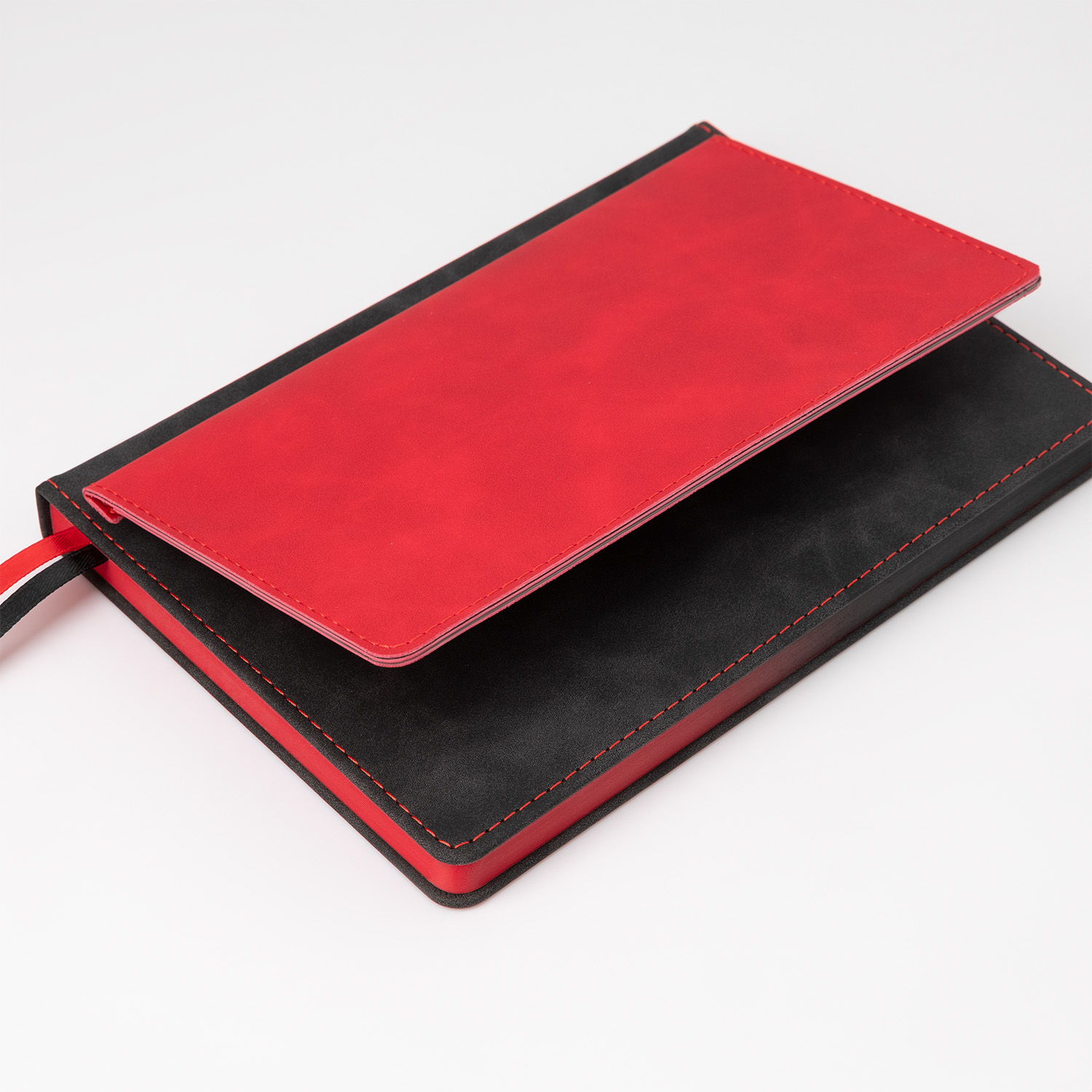 Ежедневник Медио (Medio) с клапаном недатированный, черный-6