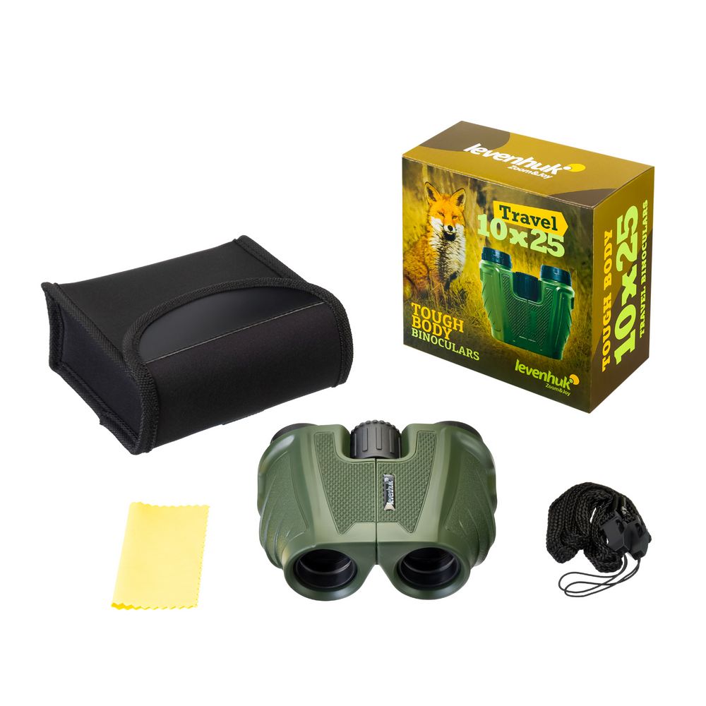 Бинокль Travel 10x, линзы 25 мм-4