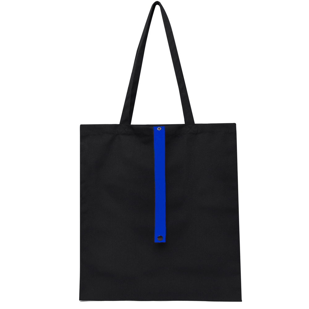 Сумка для покупок Rock’n’ROLL 260 г/м², Чёрный/синий-3