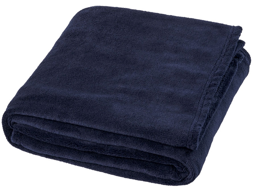 Супермягкий плед Bay из корал-флиса, синий-0