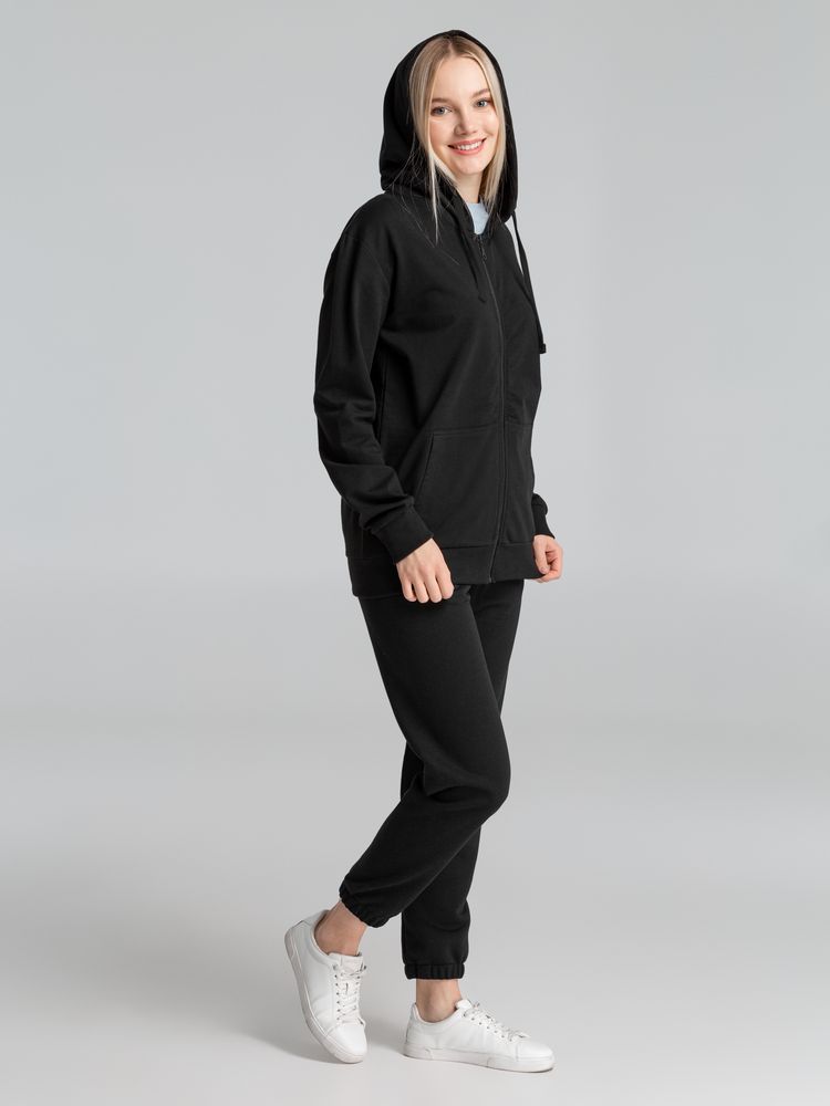 Толстовка на молнии с капюшоном Siverga 2.0, черная-5