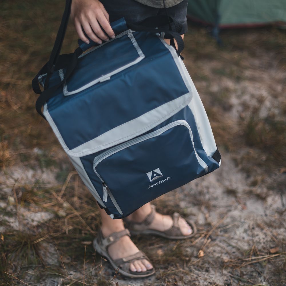 Термосумка с люком «Арктика», M, синяя-2